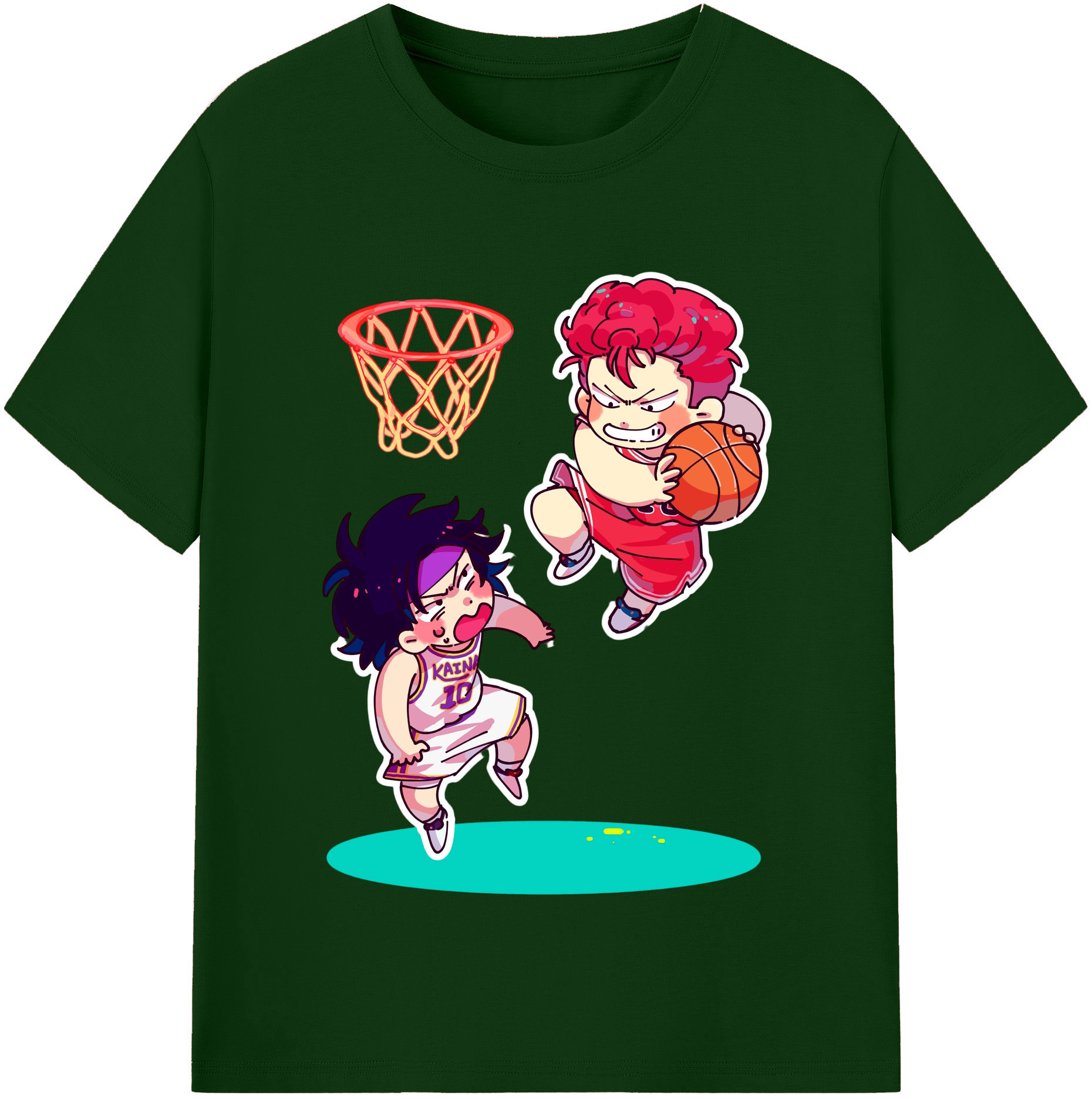 （画像用） SLAM DUNK／スラムダンク 綿100％半袖Tシャツ（フロントプリント）